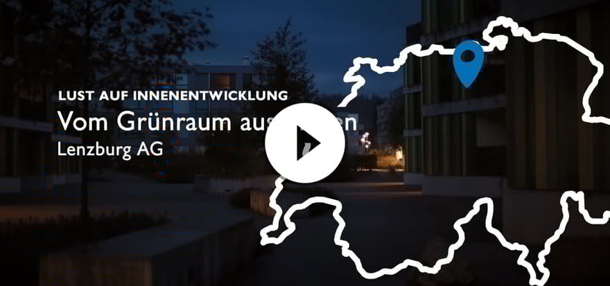 Lust auf Innenentwicklung (2/3) – Lenzburg AG: Vom Grünraum aus planen. Ein Film von EspaceSuisse.